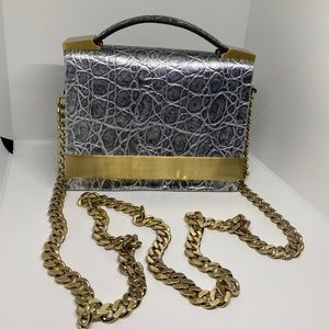 Brain Atwood bag Shoulder Silver Leather  New